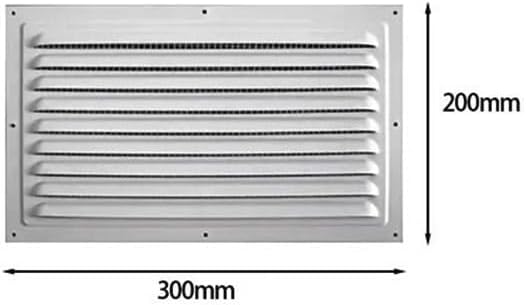 Adjustable Metal Louver Vent Grille - Durable Aluminum Ventilation Cover for Bathroom, Kitchen, Office(200X300mm)