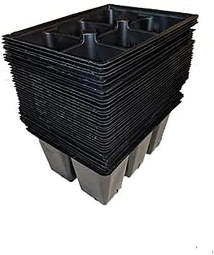 Seed Starter Trays 360 DEEP Extra Large Cells Total (60 Trays of 6 Cells Each)