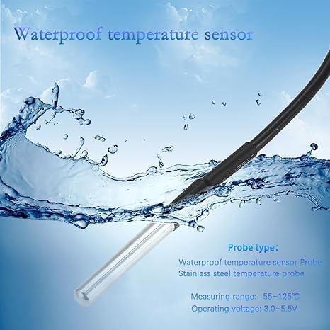 1CH Tuya Intelligent Temperature Sensor,7-32V Dry Contact Relay,Wireless Intelligent Monitoring,Temperature Control of Greenhouse Hatching Fish Tank seedlings,Compatible with Alexa Google Home