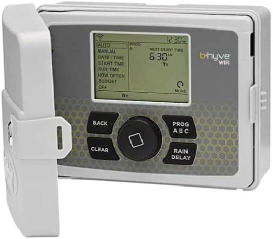 6-Station Smart WiFi Irrigation Controller Timer, Indoor/Outdoor Sprinkler System Controller, App Controlled Automatic Watering Timer with Weather-Based Scheduling
