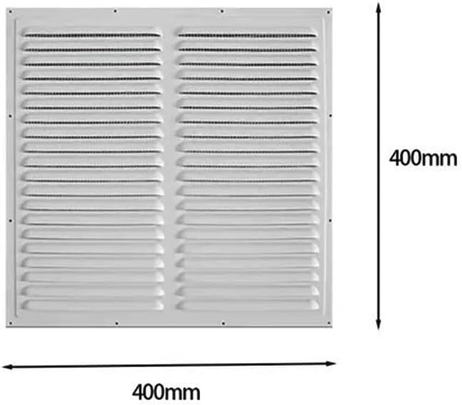 Adjustable Metal Louver Vent Grille - Durable Aluminum Ventilation Cover for Bathroom, Kitchen, Office(400X400mm)