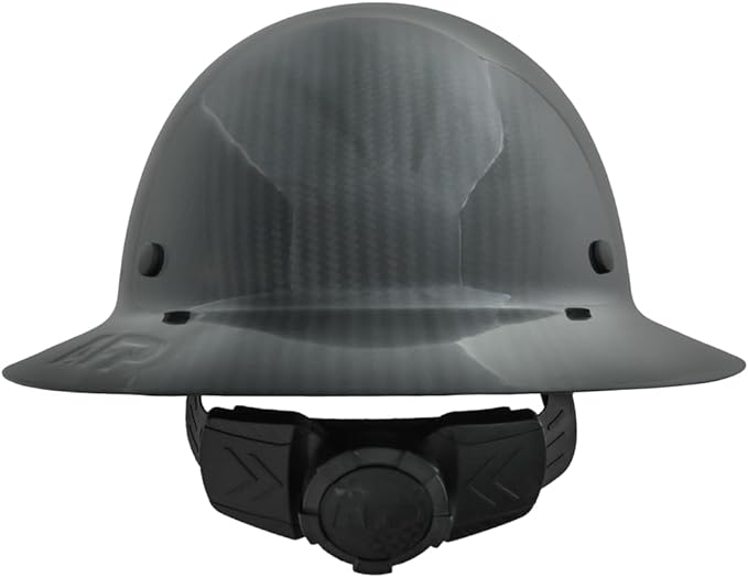 AFP Fiber Full Brim Hard Hat | 6 Point Ratchet Suspension | OSHA & ANSI Rated | Hard Hats for Men | Premium Construction Helmets for Safety