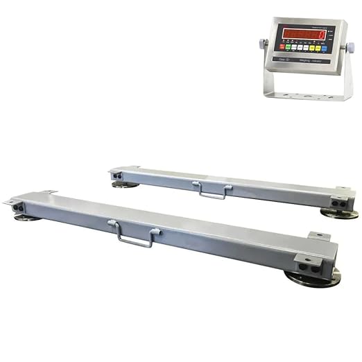 Liberty LS-919-HD-60-20k Heavy Duty Weigh Beam Bar System – Livestock Scale With LED Digital Indicator – 60" 20,000 lb Capacity Industrial Scales – NTEP Certified Portable Cattle Scale For Legal Trade