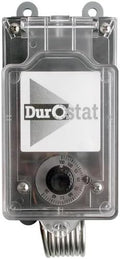 DuroStat NEMA 4 Waterproof Mechanical Thermostat - 30°F to 110°F - Range Heavy Duty Heating & Cooling Controller for Greenhouses, Barns and Garages