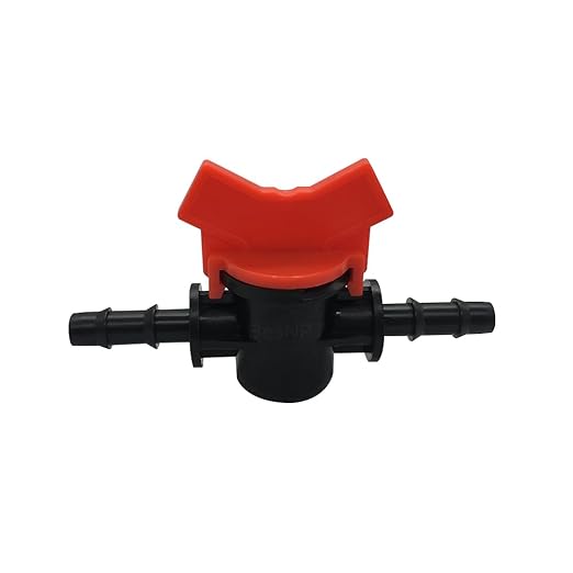 3/8" Drip Irrigation Valve Fits 3/8" Drip Tubing In-Line Shut Off Switch Barbed Valve for Garden Lawn Irrigation Sprinkler System (Pack of 8)