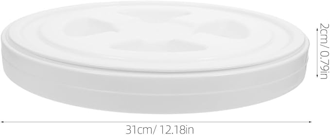 Seal Lid for Utility Buckets - Screw Pail Lid Pet Food Storage Chicken Feeders Paint Storage - Bucket Top for Pouring Contents Diameter 31cm/12"