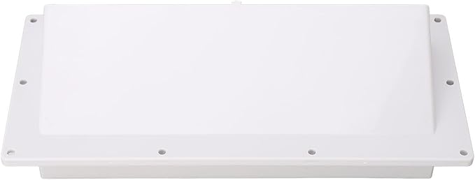 Tyenaza Exhaust Vent Cover, Exhaust Ventilation Cover ABS Automatic Wind Proof Damper Lockable Range Vent Cover for RV Home Camper(White)