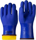 PACIFIC PPE PCV Thermal Insulated Freezer Gloves for Winter, Chemical & Oil Resistant, Waterproof, Men and Women, Blue, X-Large