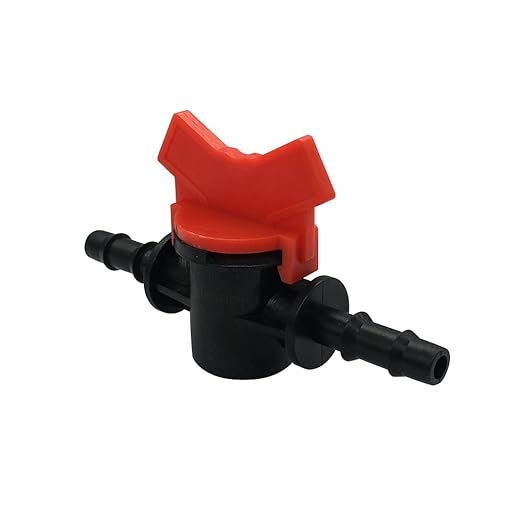 3/8" Drip Irrigation Valve Fits 3/8" Drip Tubing In-Line Shut Off Switch Barbed Valve for Garden Lawn Irrigation Sprinkler System (Pack of 8)
