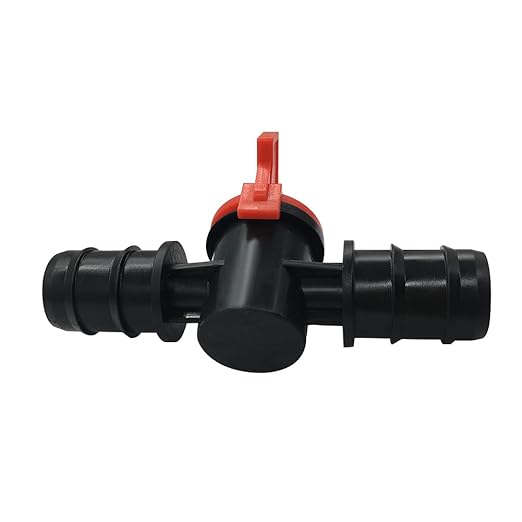 3/4" Drip Irrigation Valve Fits 3/4" Drip Tubing In-Line Shut Off Switch Barbed Valve for Garden Lawn Irrigation Sprinkler System (Pack of 8)