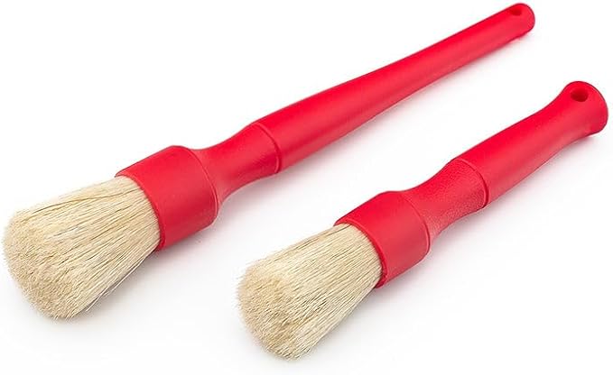 Detail Factory Boar Detailing Brush Set (red)