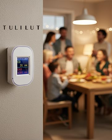 WiFi Smart Natural Gas& Carbon Monoxide Detector, 2 in 1，Plug-in, CO Gas Leak Alarm for Natural Gas, LPG, Methane, Propane & Butane, App Monitoring & LED Display