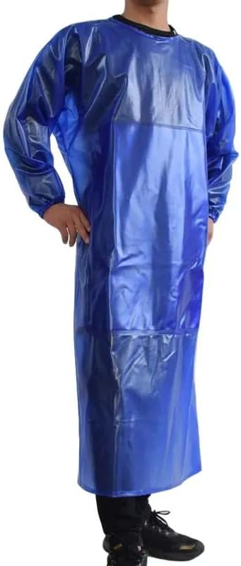 SUJAN Apron with Sleeves Splash Suit Waterproof Smock Chemical Resistant Safety Aprons Coverall
