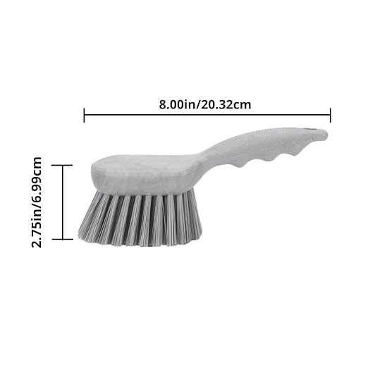 SPARTA 40541EC09 Plastic Scrub Brush, Utility Brush, Kitchen Brush With Hanging Hole For Cleaning, 8 Inches, Green - (Pack of 1)