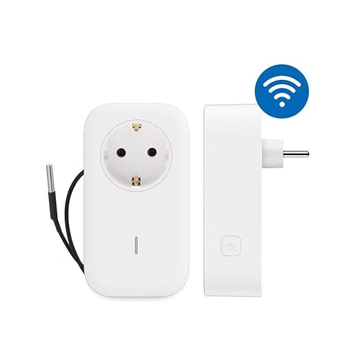 Smart Plug WiFi Remote Control Outlet Alexa & IFTTT, Energy Monitoring and Timer Function, No HUB Required, Delayed Switch Supports External Temperature Probe (SP1 WiFi & SIM)