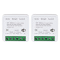WiFi Smart Light Switch Compatible With Alexa/Google Home, APP Remote/Voice Control, DIY Mode, Timer Function, LAN Control, No Hub Required, 2 Way 16A (2 Pack)