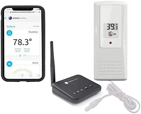 Ambient Weather WS-100-F007TP Smart Home Weather Station WiFi Module w/Thermometer Probe