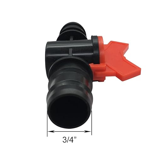 3/4" Drip Irrigation Valve Fits 3/4" Drip Tubing In-Line Shut Off Switch Barbed Valve for Garden Lawn Irrigation Sprinkler System (Pack of 8)