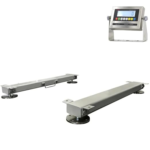 Liberty LS-919-HD-60-10k Heavy Duty Weigh Beam Bar System – Livestock Scale With LCD Digital Indicator – 60" 10,000 lb Capacity Industrial Scales – NTEP Certified Portable Cattle Scale For Legal Trade