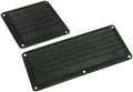 White Water ABS Black Plastic Louvered Vent