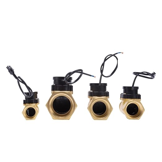 Flow Sensor Meter Digital Pipeline Water Flow HT-801 1.2-inch All-Copper Water Flow Sensor Switch Magnetic(HT-30 1 inch 110V)