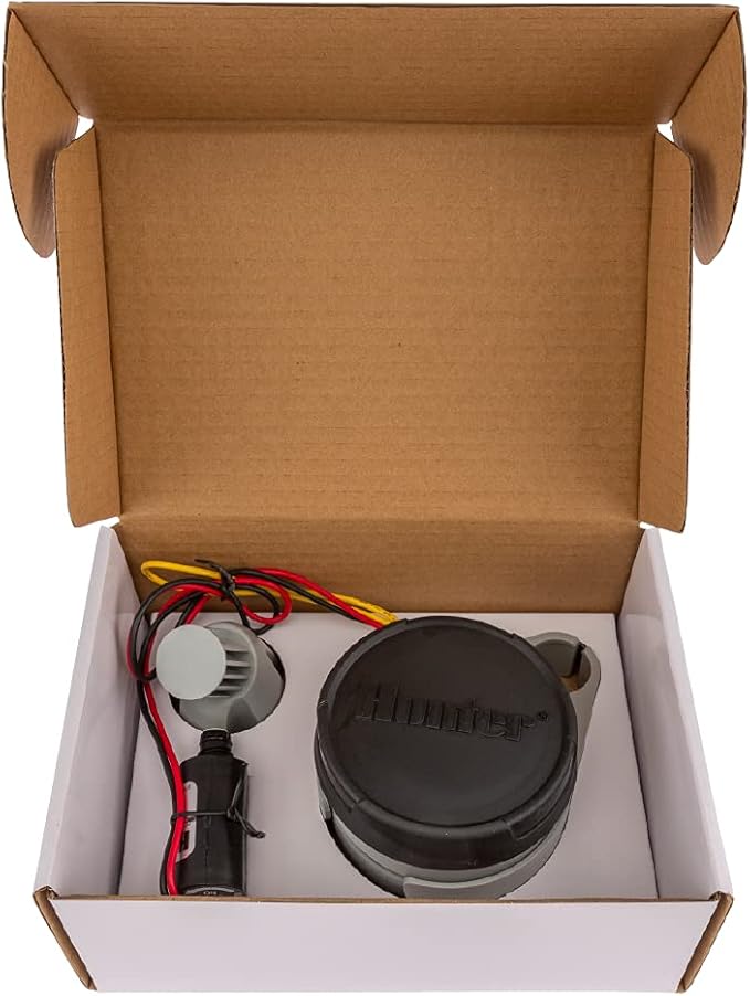 Hunter Node 100 Battery Operated Sprinkler Timer with Solenoid, Waterproof Irrigation Controller for Valves, Wireless, Outdoor, Easy Install, No Wiring Needed for Drip or Remote Systems