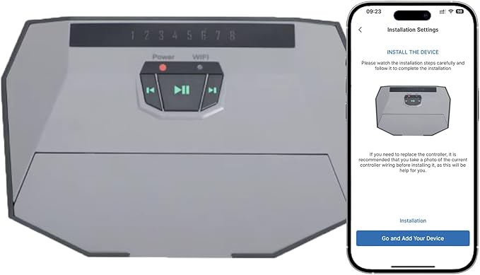 ACA Wi-Fi Intelligent 8-Zone Irrigation, Remote Control Irrigation, Weather Recognition, Suitable for Gardens Lawns Greenhouses and Farms (5G Network Not Supported)