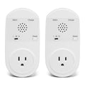 Briidea Power Outage Alarm with LED Indicator Lights and 80-120dB Adjustable Alarm, Perfect for Monitoring Refrigerators, Freezers, and Sewage, 2 Pack