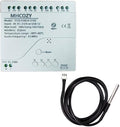 Zigbee Temperature Controller with Waterproof Temperature Sensor Probe ,Tuya app Remote 4 Channel 10A Clean Contact Relay Switch(tuya zigbee hub Needed)