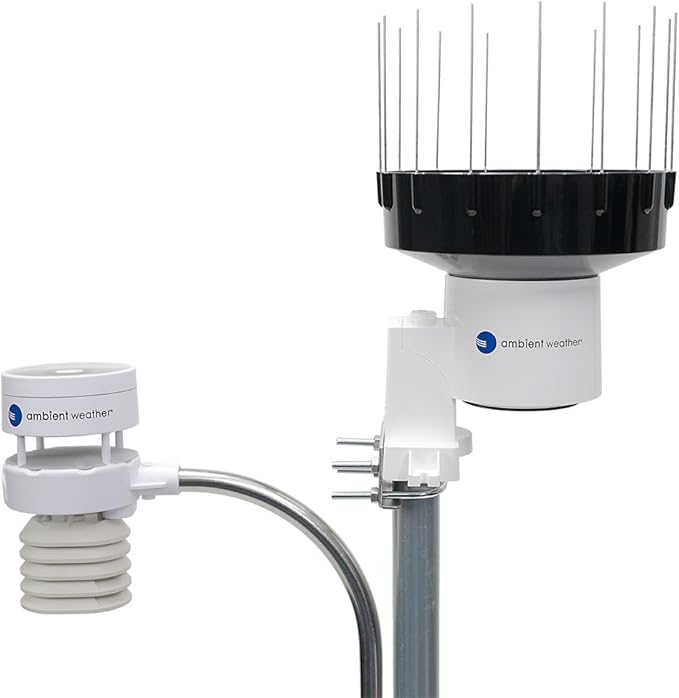 Ambient Weather WS-5000 Ultrasonic Smart Weather Station with AWN+ Included and TFT Full Color LCD Display