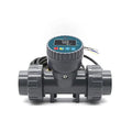 RS485 Digital Display Flow Meter High Precision Smart Electronic Flowmeter UPVC Water Sensor for Farm Garden Irrigation Low Repeatability, High Sensitivity(DN15)