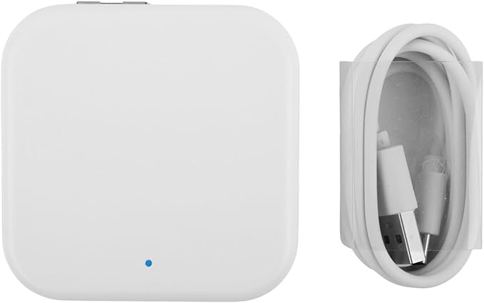 WiFi Gateway-Hub For TTLock App With Remote Control, Real Time Monitoring, Multiple Smart Door Lock Pairing, Compatible With G2 And G3 Models, ABS Housing, White(G3 wired)