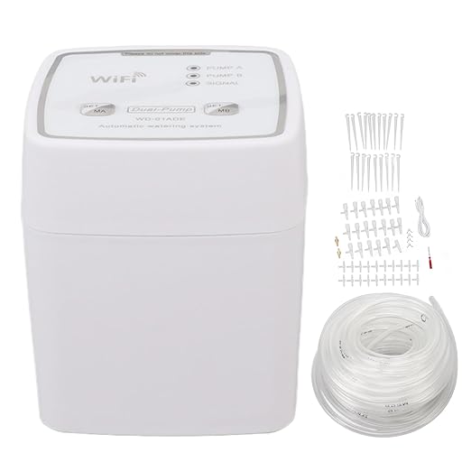 Automatic Watering System, Automatic Drip Irrigation Kit for 20 Potted Plants, Self Watering System with Timer, Cell Phone Remote Control, Distribution of Water