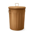 Plexon 20 Gallon Metal Trash Can with Lid Outdoor Large Trash Bin Steel Garbage Can for Garage Patio Farmhouse Bucket Bird Seed Storage Can Heavy Duty Round Container, Copper