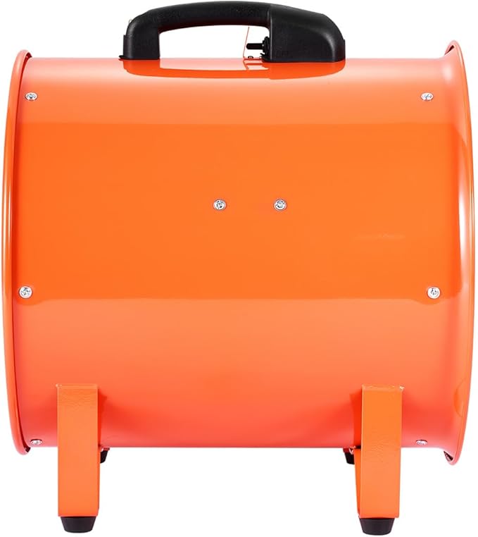 VEVOR 16 Inch Utility Blower Fan, 2 Speed 5175 CFM Heavy Duty Cylinder Axial Exhaust Fan with 16.4ft Duct Hose, Industrial Portable Confined Space Ventilator for basements, warehouse, Workshop