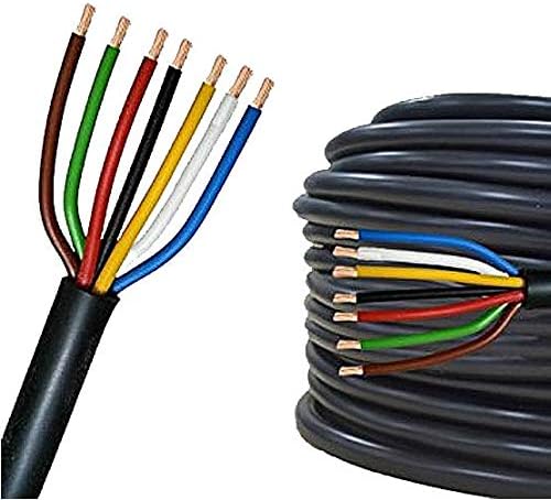 Orbit 57092 Underground Sprinkler Wire, 7-Strand Solid, 50 Ft, UF/UL Listed, Multi-Color, 18-Gauge