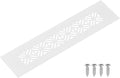 uxcell Aluminum Alloy Air Vents, 200 x 50mm / 7.9 x 2" Rectangle Louvered Ventilation Grille Cover with Mounting Screws for Door Cabinet Wardrobe, White