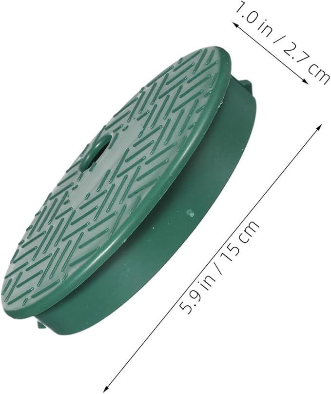 TIDTALEO 6pcs 6-inch Round Irrigation Valve Box Lid Cover for Sprinkler System Outdoor Watering Equipment Heavy Duty Replacement Caps for Garden Valve Boxes
