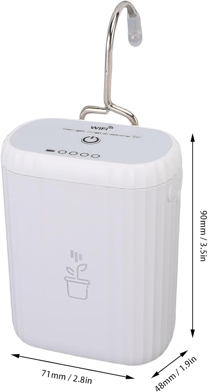 banapoy Automatic Watering System, Vacation Self Watering Drip Irrigation Kit Smart WiFi Plant Waterer, Adjustable Drip Mode, APP Control, for Indoor Office Garden Plant