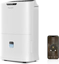 Energy Star 2024 Dehumidifier for Basement & Home, Up to 5500 Sq. Ft, 90 Pint Smart Wi-Fi Control, 1.45 Gal Tank with Drain Hose, 3 Modes, Auto Defrost, Timer & Child Lock