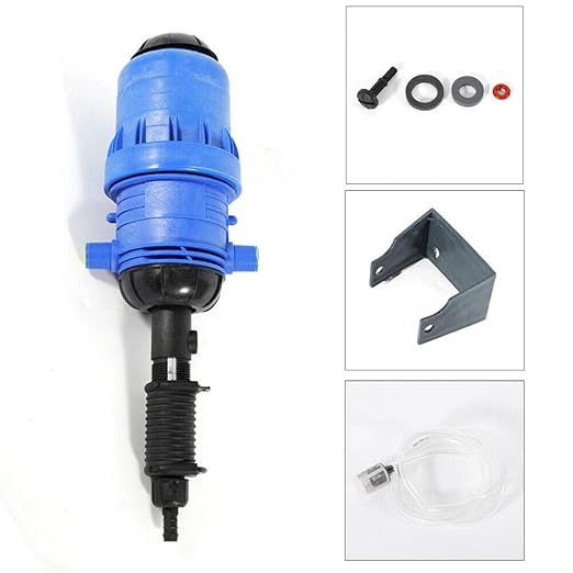 Adjustable Fertilizer Injector Dispenser Proportioner Automatic Dosing Pump 4-30℃ 0.4-4% Water Powered Chemical Liquid Doser Dispenser