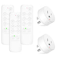 NineLeaf Wireless Control Countdown Outlet for Christmas Decor, Programmable and Expandable Electrical Switch, 500FT Range, 125V/15A/1875W Light Switch, 3Remote and 2Outlets