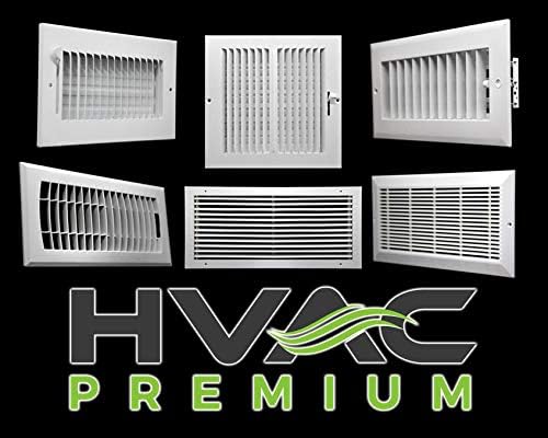 HVAC Premium 12"W x 24"H Aluminum Exterior Gable Louver Vent for Walls & Crawlspace - Weather-Resistant Air Grille with Screen Mesh - [Outer Dimensions 13.75"W x 25.75"H]