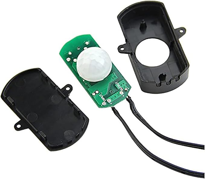 RGBZONE Automatic Mini 5A PIR Infrared Motion Sensor Detector Switch for LED Strip Light + Female Male DC Power Connector