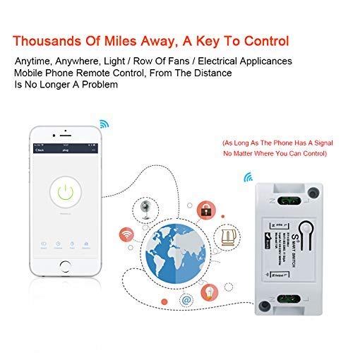 WiFi Smart Switch - Tuya Smart Home Automation Timer Switch, Compatible with 433Mhz Remote