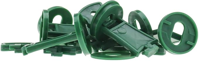 50 Sets Greenhouse Extenders Clips, Shading and Insulation Twist Clips for Fixing Greenhouse Bubble Wrap Sunshade Net Insulation Shading (Clips + Washers + T-shaped Extenders)