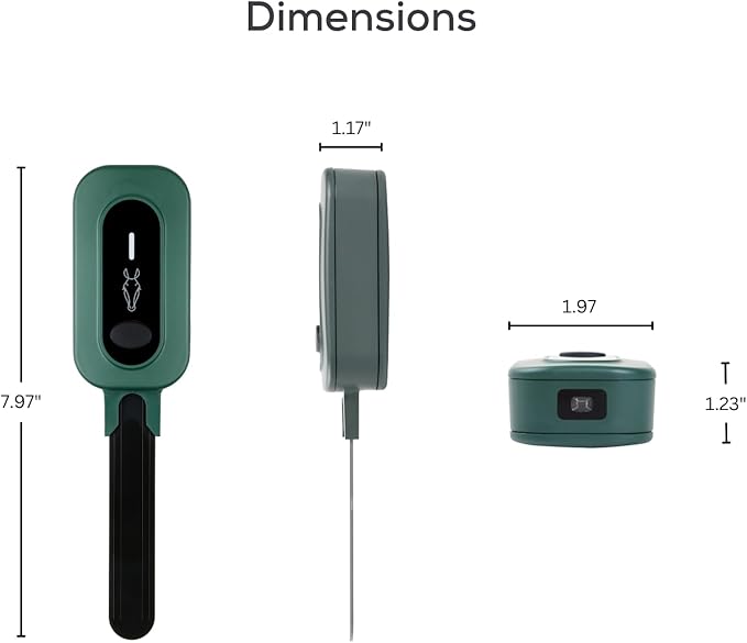 PLANTRON Afra II Smart Soil Moisture Sensor by LINKSTYLE — 3-in-1 Soil Moisture, Temperature and Luminosity Monitoring, IP67 Waterproof, Indoor/Outdoor [Requires Hub to Work] - 3Pack