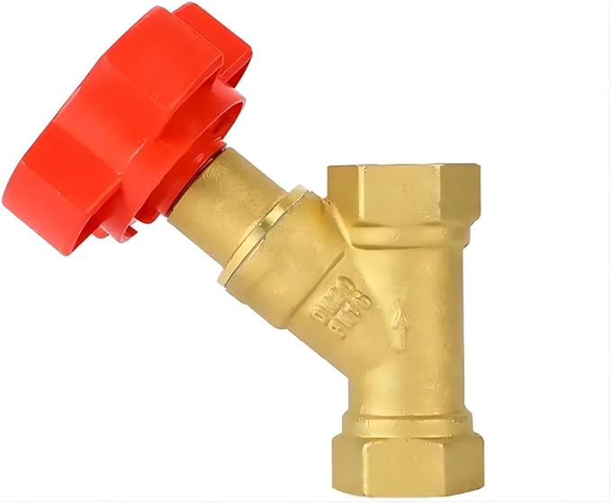 1/2inch Brass Double Regulating Balance Flow Meter Valve Manual Digital Control Circuit Balancing Valves