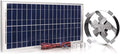 Amtrak Solar 12-Inch 50W Solar Attic Fan with Thermostat, Made in USA – Quiet Gable Vent Fan for Attic, Garage, Shed, Greenhouse – Plug and Play Cooling, Reduces Heat and Moisture