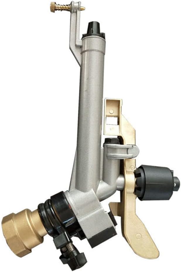 1.5" Impact Sprinkler Agriculture Irrigation Sprinkler 360° Adjustable Long Range Water Irrigation Spray Gun Tool Kit Large-Area Watering Sprinkler for Garden Farm Lawn Forestry